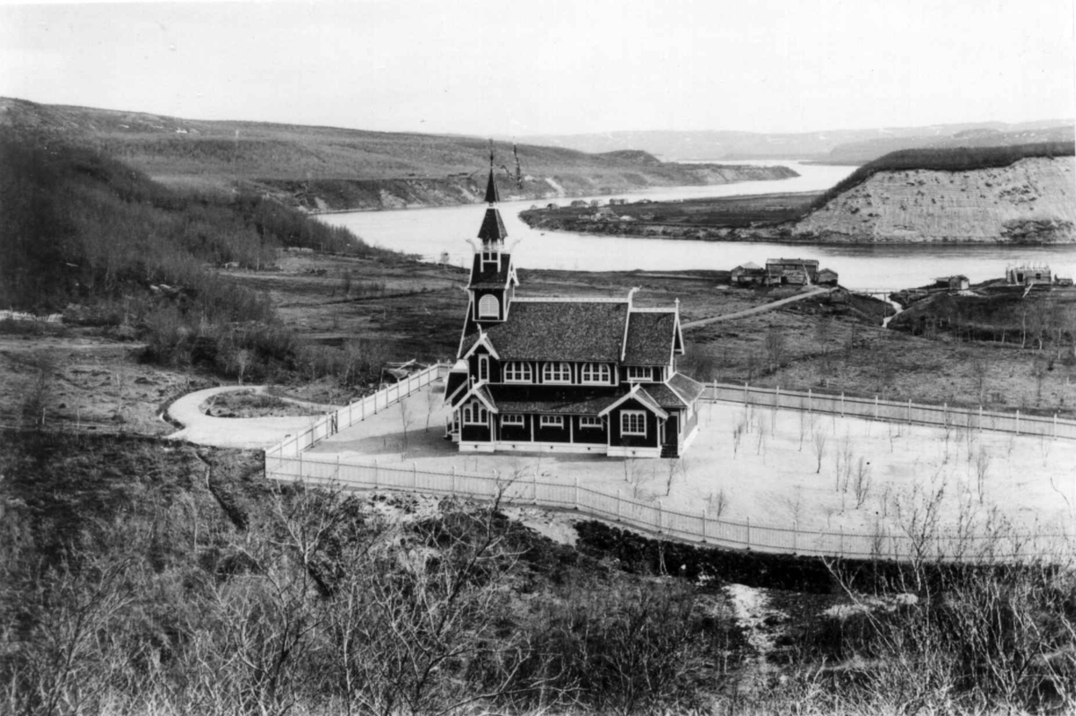 Ellisif Rannveig Wessel, Neiden kirke, Sør-Varanger, Finnmark, ca.1900.