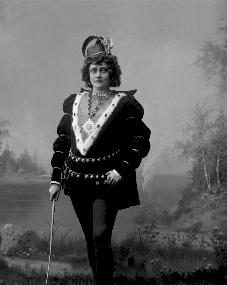 Gustav Borgen, Portrett, operasangerinne, sopranen Gabrielle Bidenkap.