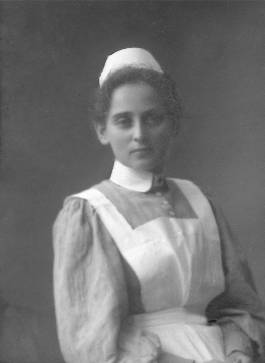 Gustav Borgen, Portrett, sykepleier. Frøken A Vinsnæs.