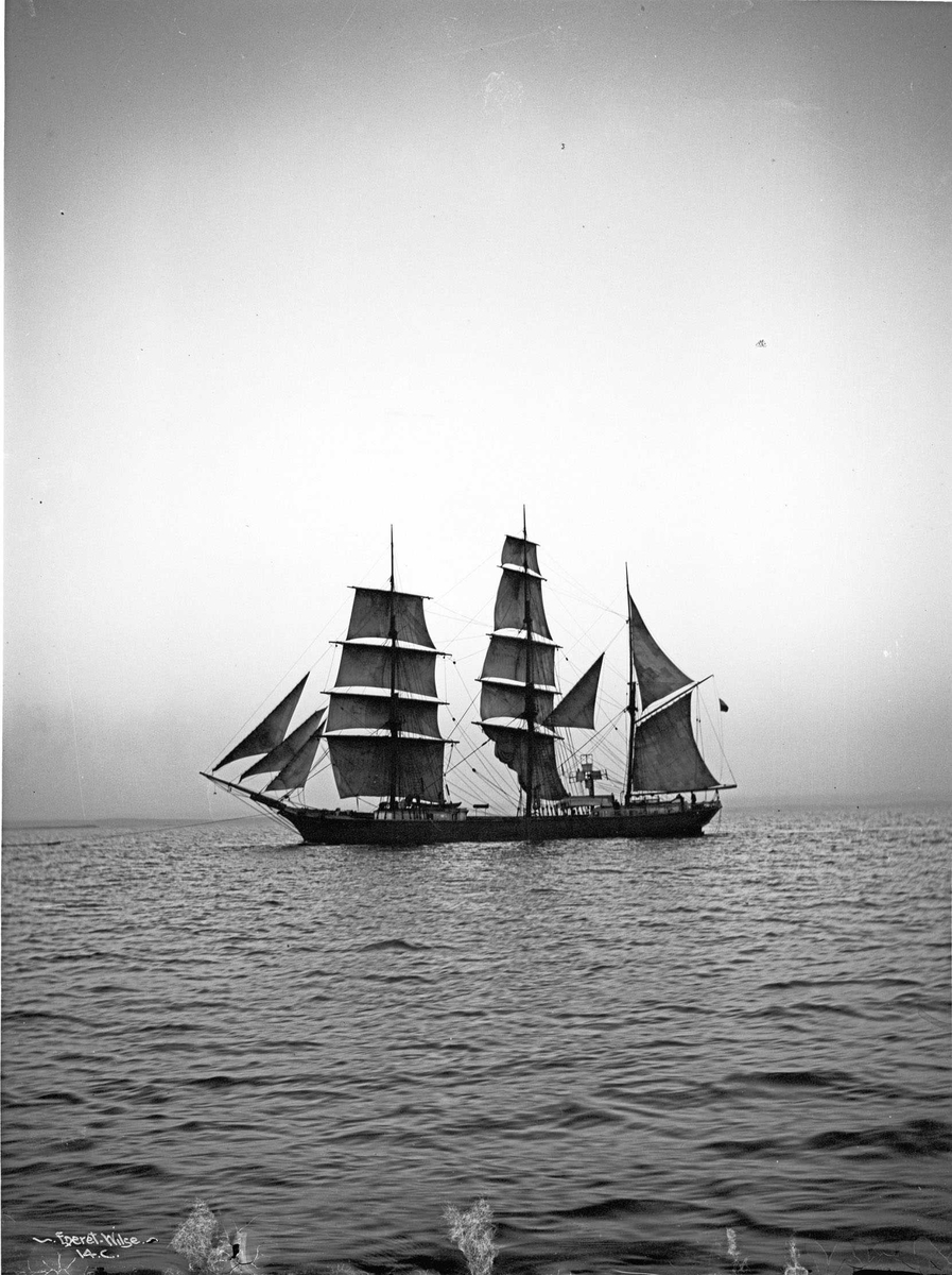 Anders Beer Wilse, Barkskip