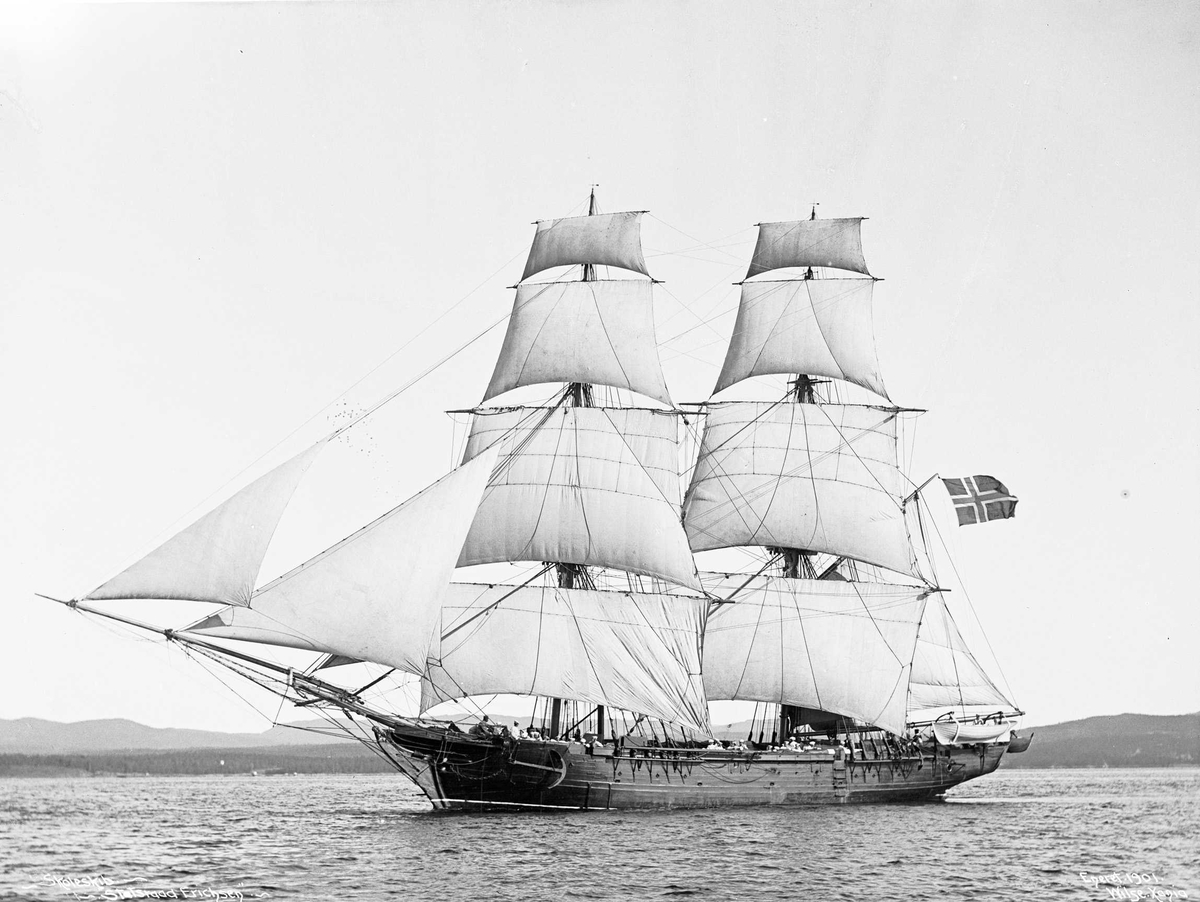 Anders Beer Wilse, Statsraad Erichsen (b. 1859, Karljohansvern verft, Horten), skoleskip