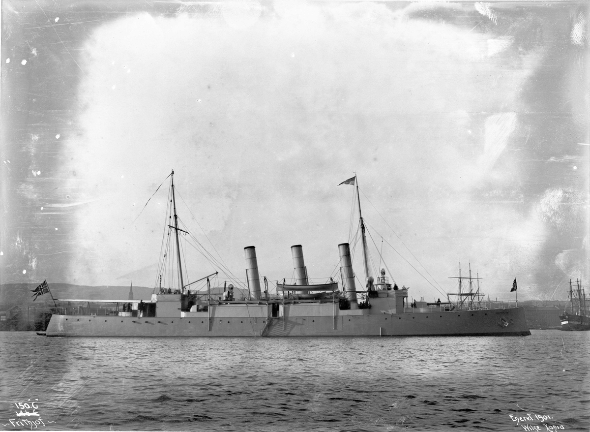 Anders Beer Wilse, Frithjof (b. 1895, Karljohansvern verft, Horten), kanonbåt, bredside
