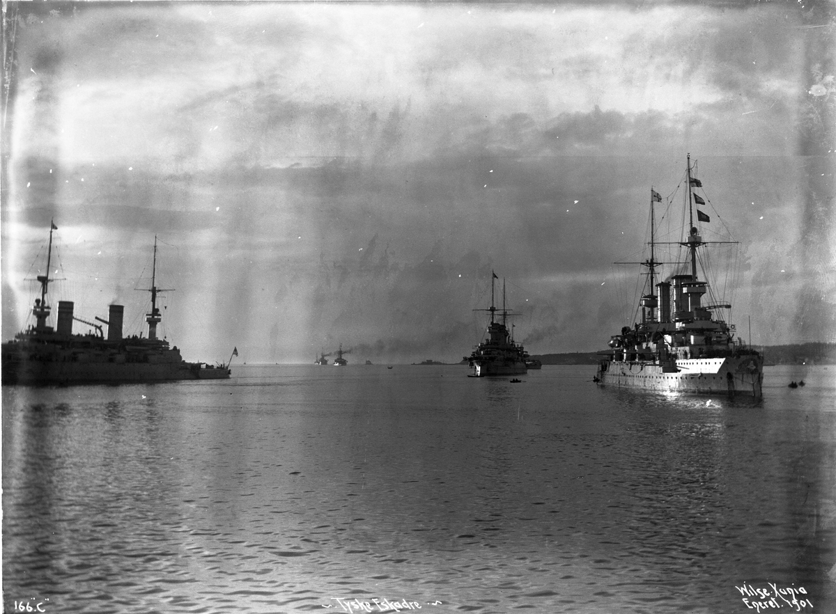 Anders Beer Wilse, Den tyske eskadre på havnen