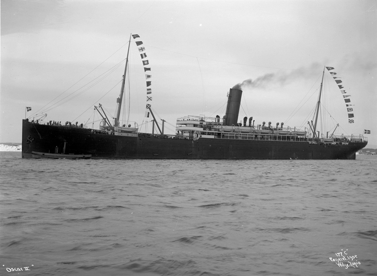 Anders Beer Wilse, D/S Oscar II (b. 1901, A. Stephen & Sons, Glasgow)