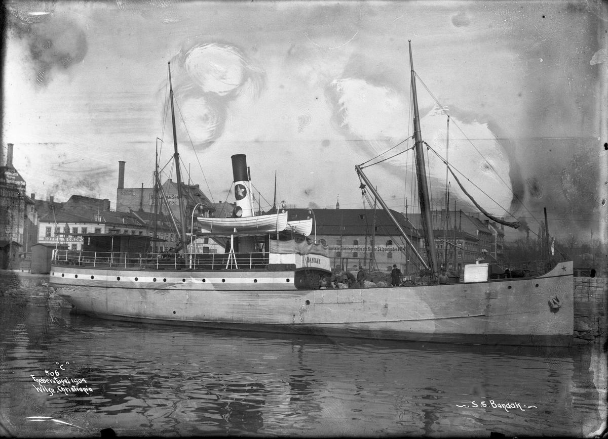 Anders Beer Wilse, D/S Bandak (b. 1890, Fredrikstad Mekaniske Verksted, Fredrikstad), Holger Fischer