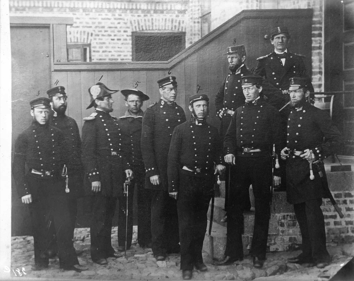 Anders Beer Wilse, Marinens uniformer ved sjømilitære corps i 1865