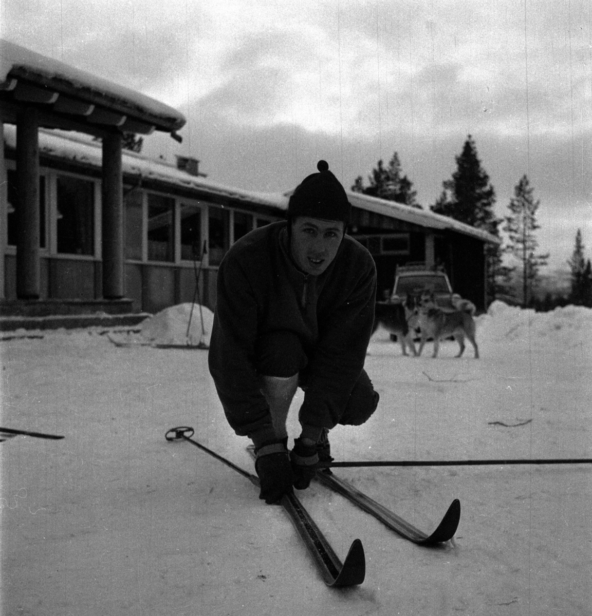 Per Magne Grue, Tynset, Savalen, Skisamling, Skiløper, Hund
