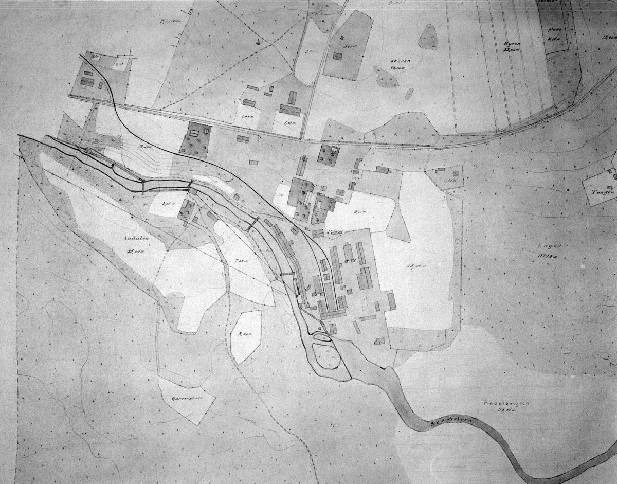Anno Domkirkeodden, Kart, Klevfos, Aadals Brug, Ådalsbruk. Løten.