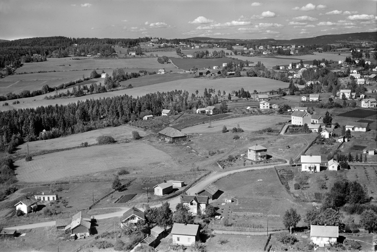 Widerøes Flyveselskap A/S, FLYFOTO, KORNSILOVEGEN, HOLSJORDET HELT TIL SKISTUA FØR UTBYGGING