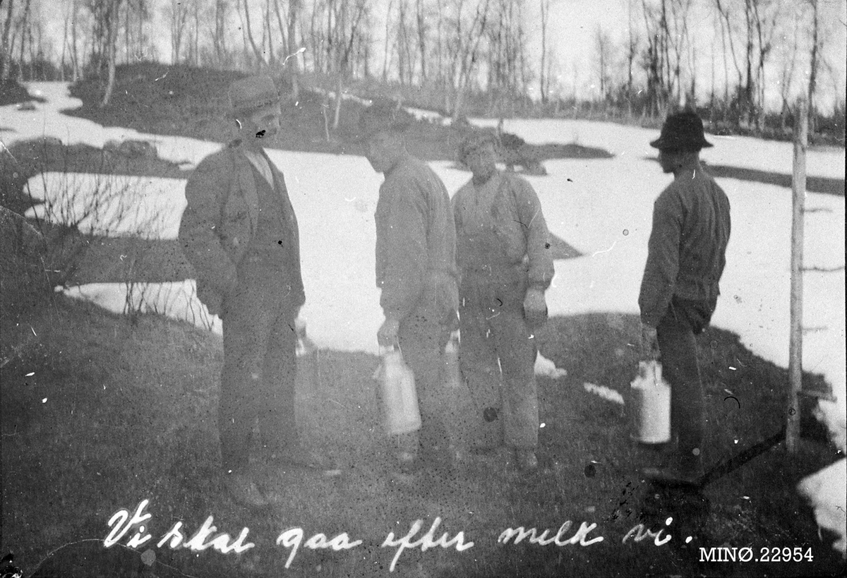 Peder J. Bredalslien, Menn som skal hente melk