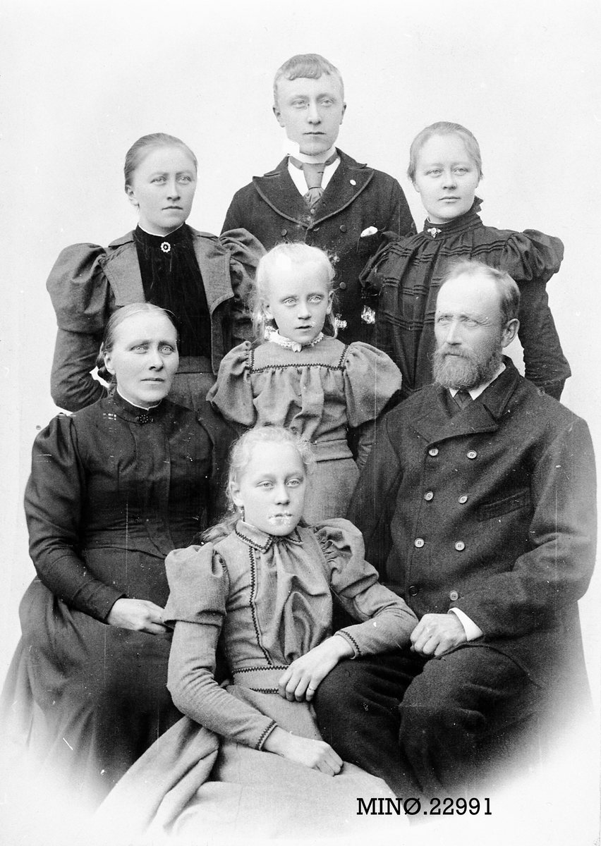 Henrik Augustinsson Stinessen, Familiebilde, familien Olav og Jens Riise
