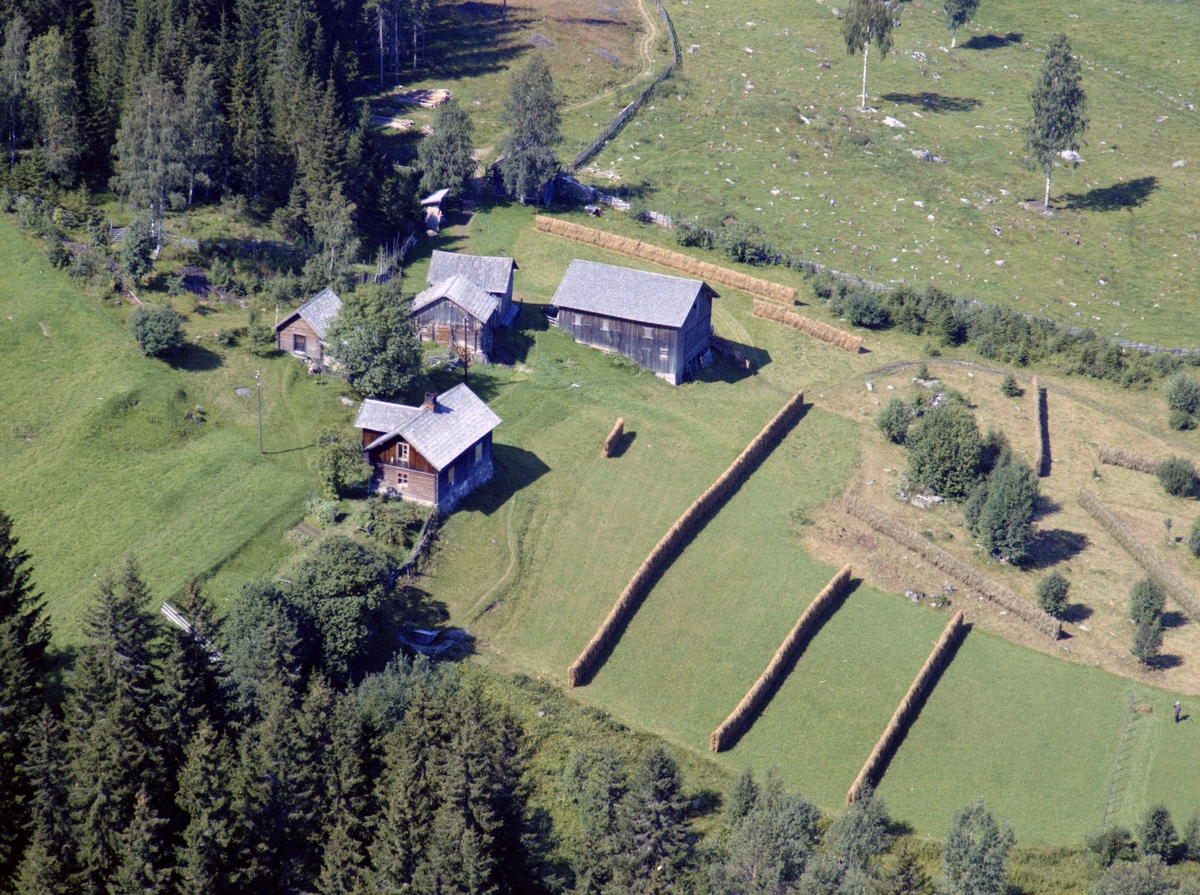 Widerøes Flyveselskap A/S, Flyfoto, Granheim, Brøttum, Ringsaker.