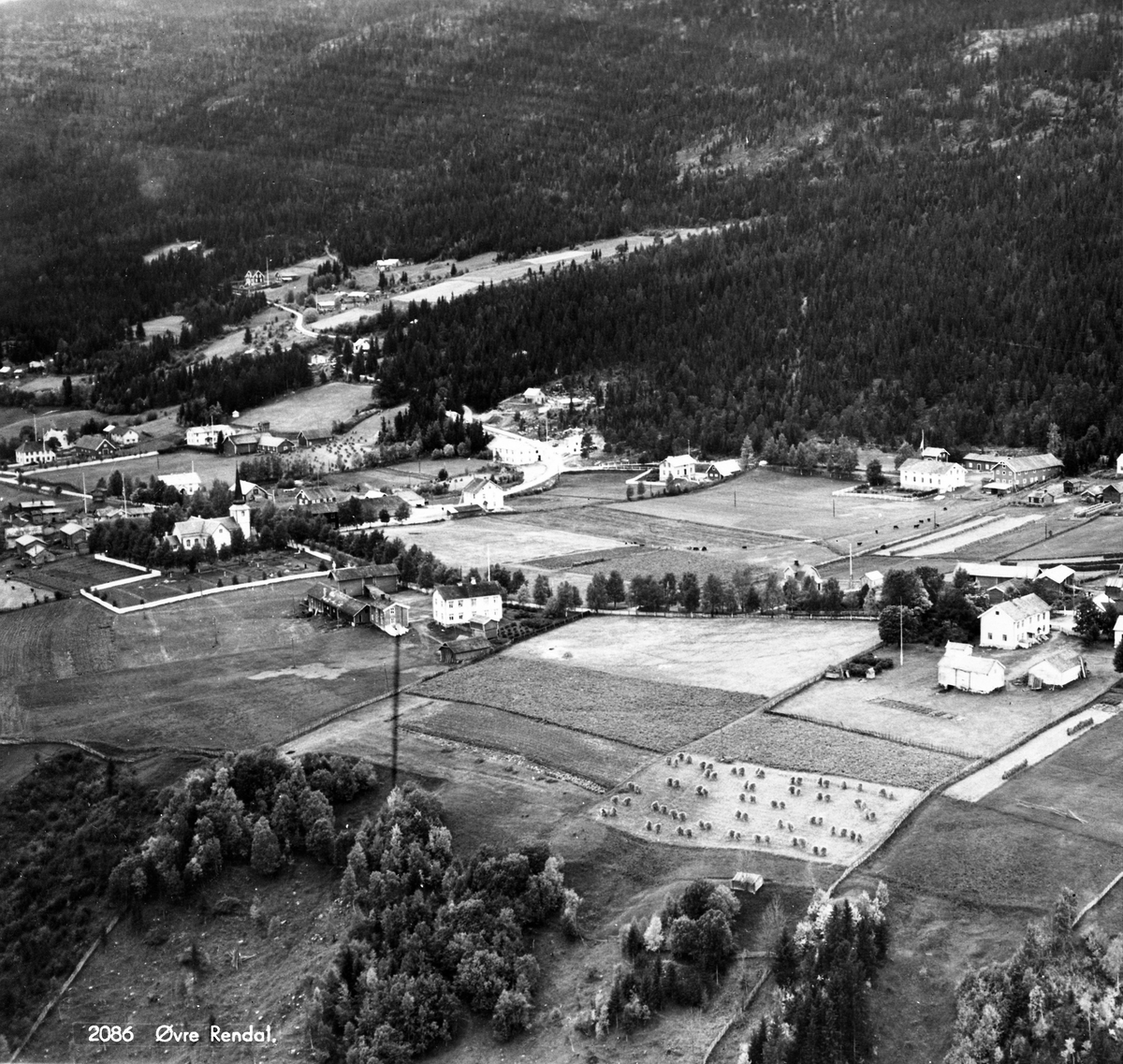 Widerøes Flyveselskap A/S, Oversikt over Øvre Rendal.