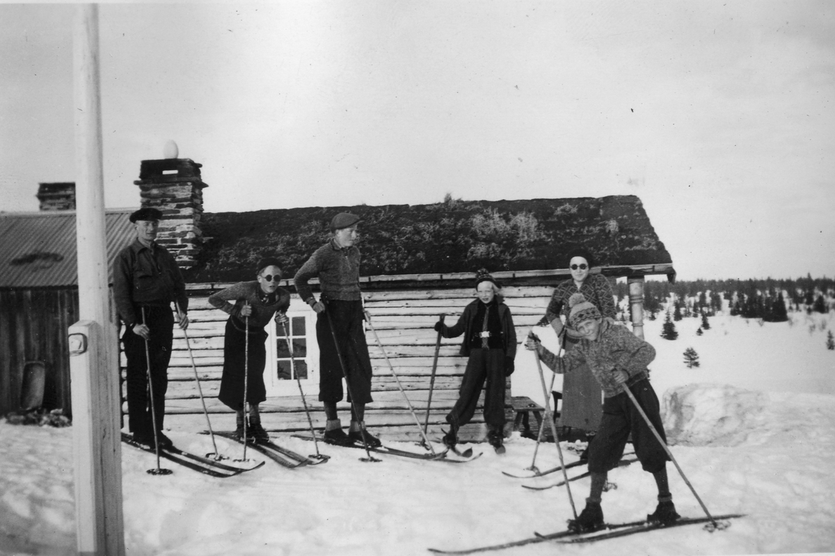 Ukjent, På skitur
