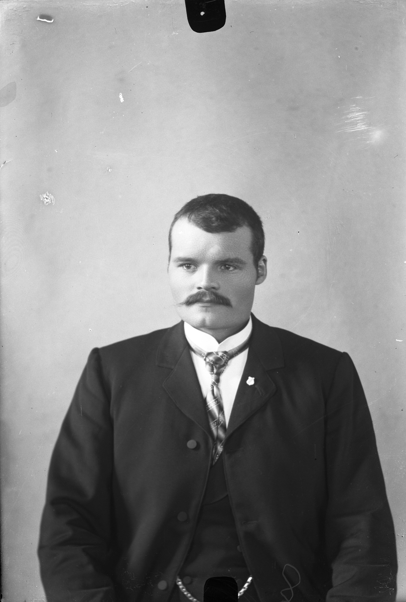 Oscar Holte, Portrett, person, klær,