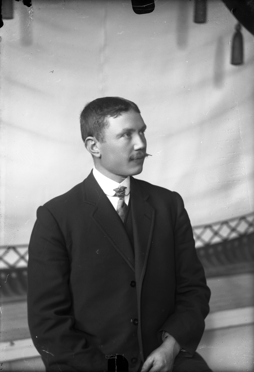 Oscar Holte, Portrett av ung mann