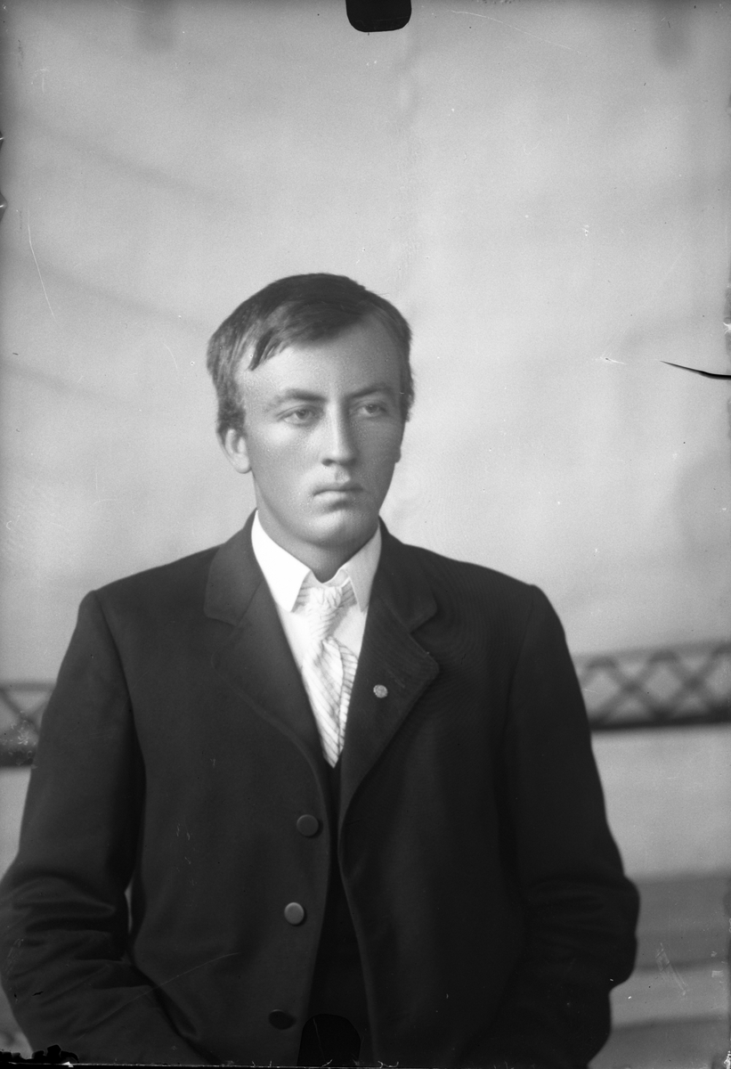 Oscar Holte, Portrett av mann