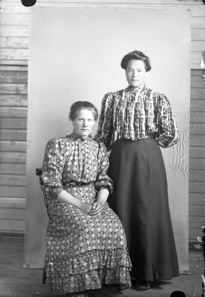Oscar Holte, Portrett av to kvinner