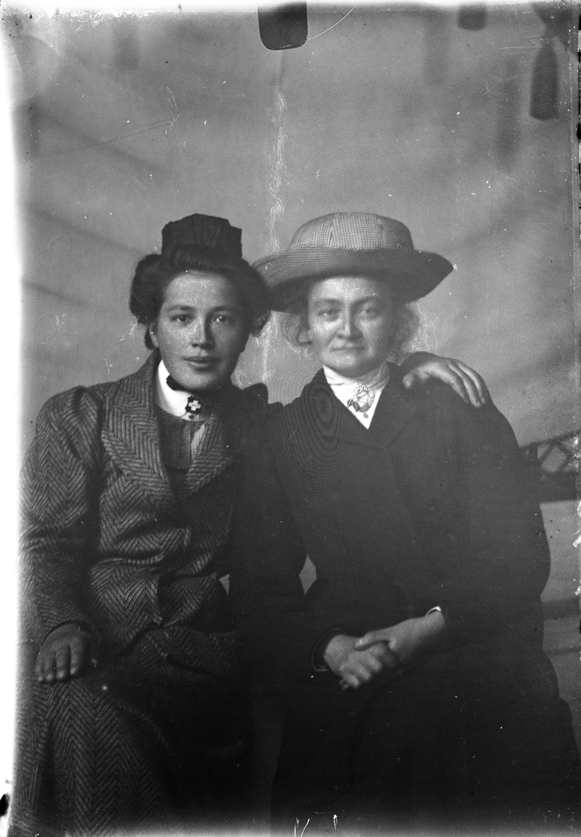 Oscar Holte, Portrett av to kvinner