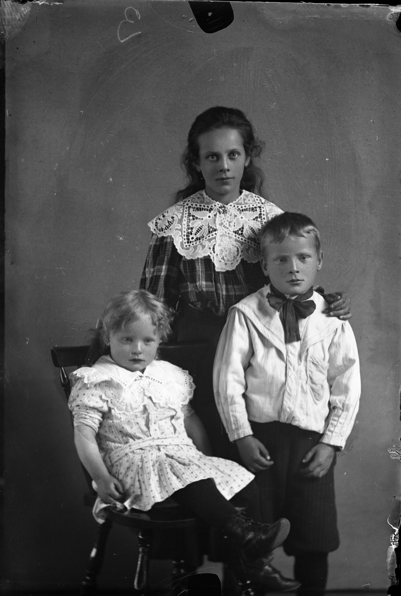 Oscar Holte, Portrett av søsken