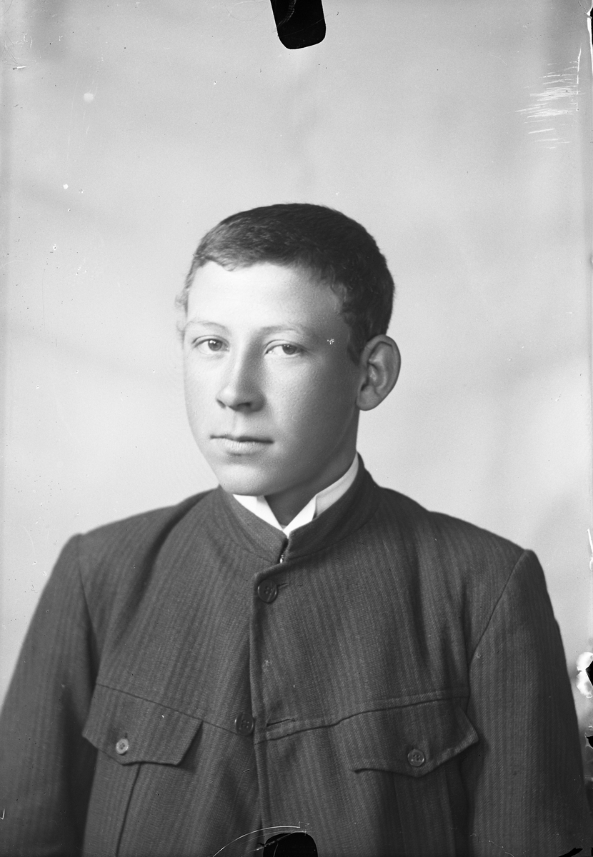 Oscar Holte, Portrett av ung mann