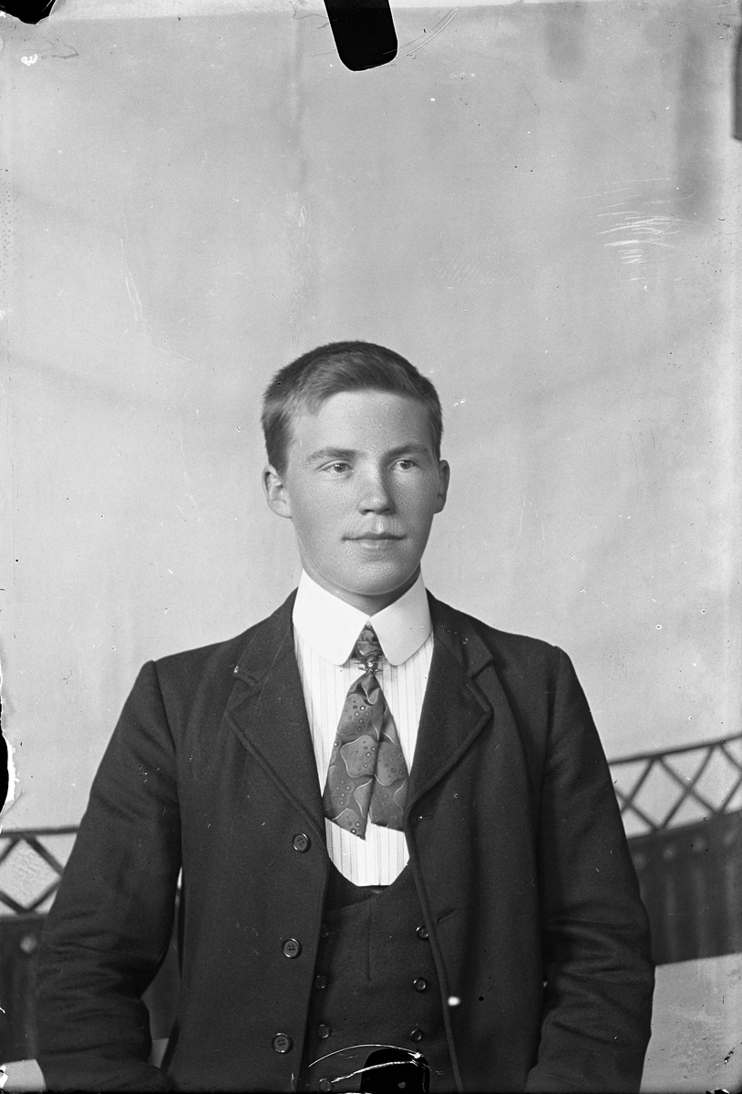 Oscar Holte, Portrett av ung mann