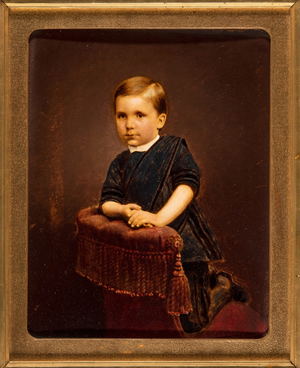 Anno Domkirkeodden, Portrett av Oluf Nicolay Roll, som fem-åring. Født: 13.06.1877. Død: 21.07.1953. Bilde er malt i mai 1882 av Chr Olsen.