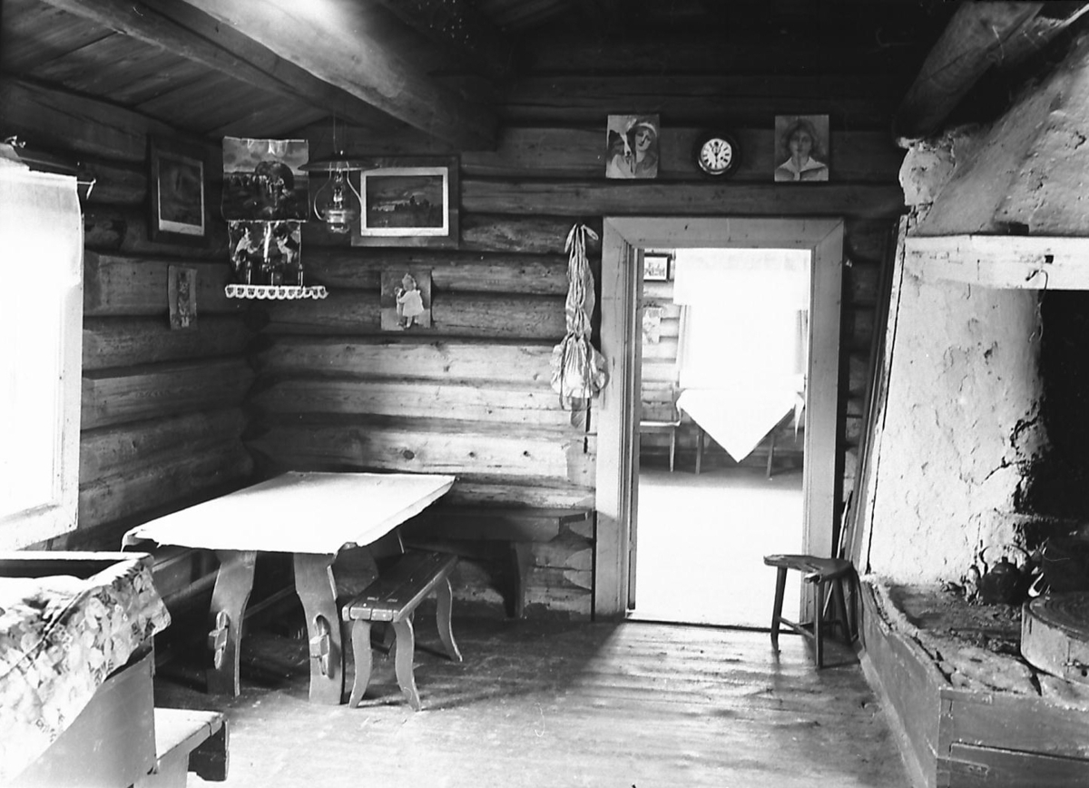 Nordiska Museet, Interiør fra stue, Ø. Rendal, 1927.