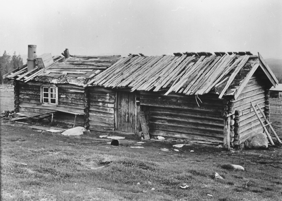 Nordiska Museet, Seterstue i sterkt forfall, Misteråsen, Y. Rendal.