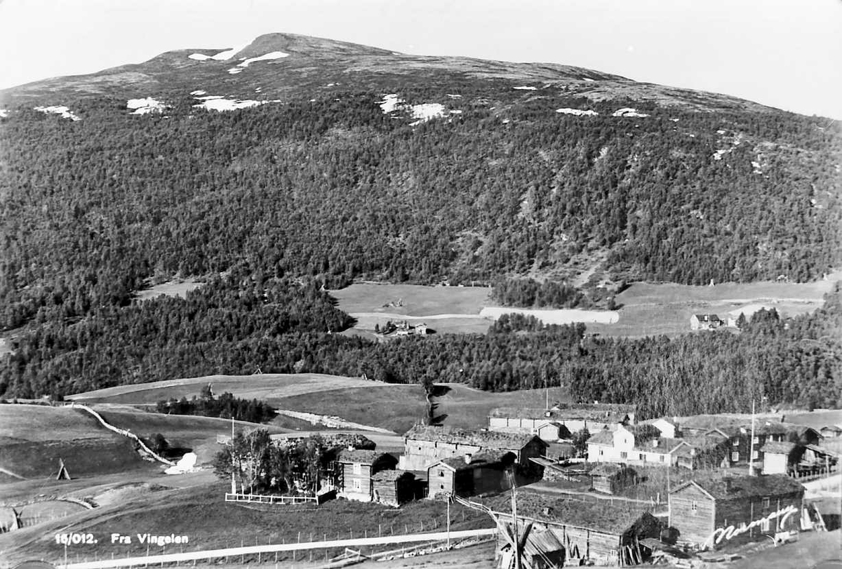Carl Gustav Normann, Oversiktsbilde fra Vingelen, bebyggelse. merka 16/012.