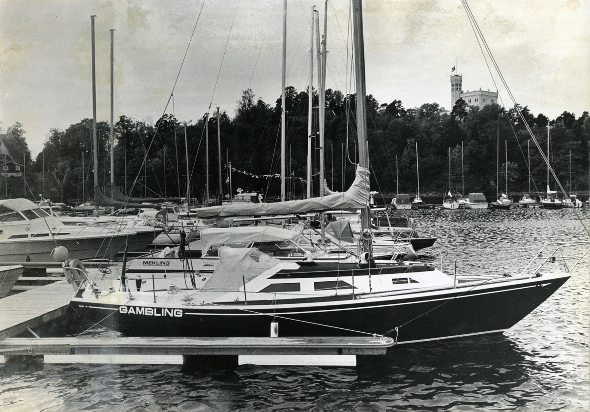 Jan Herman Linge, Linge-båtene Gambling og Mekling ved brygga ved Bygdøy, Oslo.