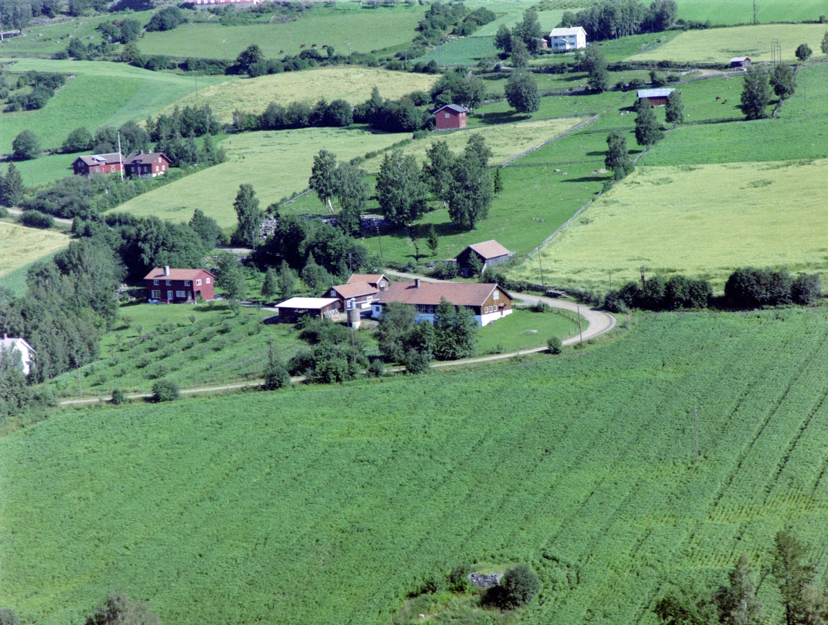 Widerøes Flyveselskap A/S, Flyfoto av tidligere Ring møbelfabrikk, Ringsaker.