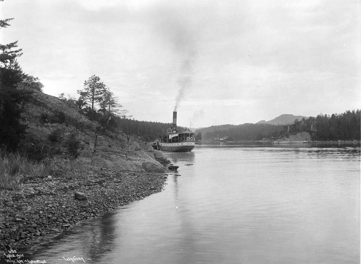 Anders Beer Wilse, Prot: Askerlandet - Landøen Dampskibsbrygge Juli 1902
