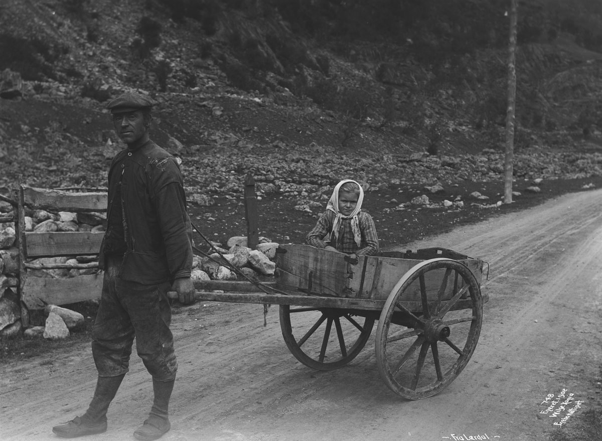 Anders Beer Wilse, Prot: Dragkjærre Lærdal Sep. 1902
