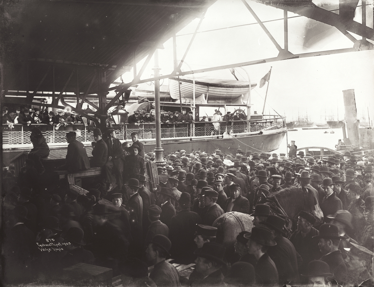 Anders Beer Wilse, Prot: Avgang Emigrantskib Montebello Mai 1903