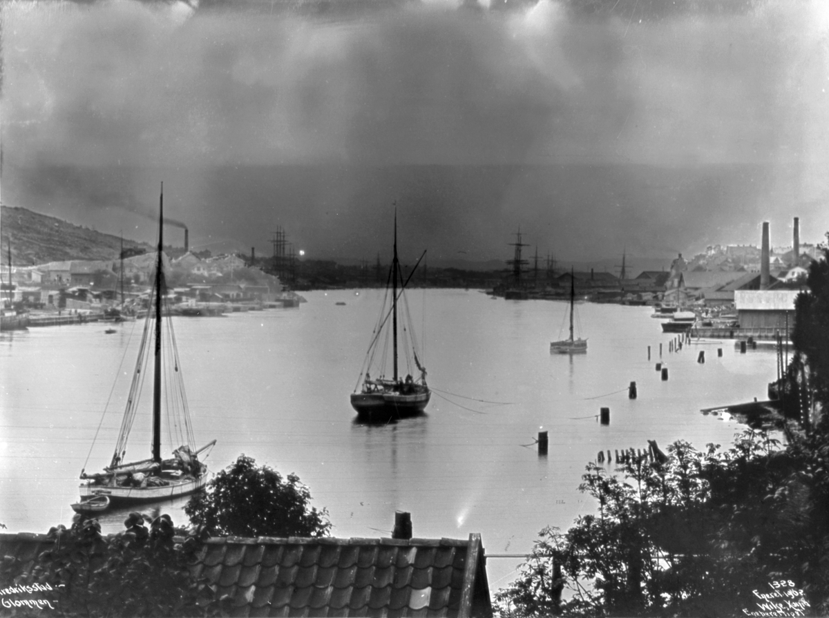 Anders Beer Wilse, Prot: Fredrikstad - Glommen fra Volden 10. Oct. 1902