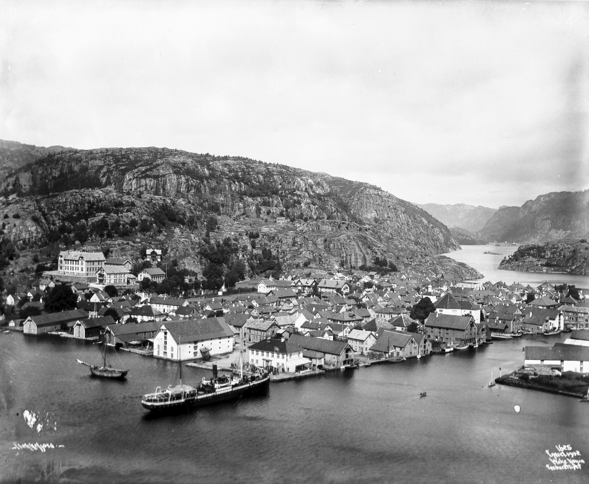 Anders Beer Wilse, Prot: Flekkefjord - Byen fra Aasen 26. Juli 1902
