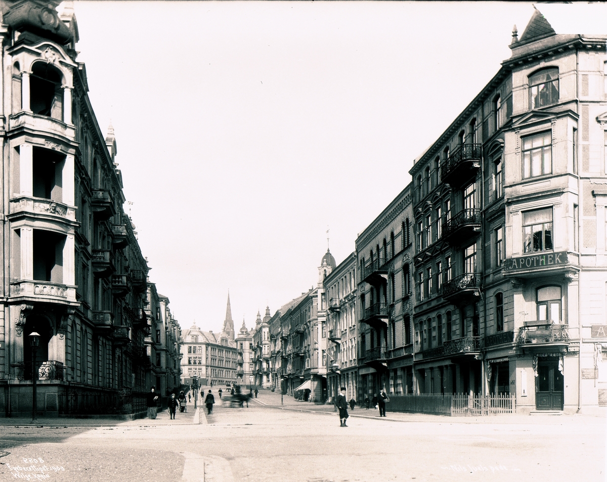 Anders Beer Wilse, Prot: Nils Juls gate fra Bygdø Allé Apr. 1903