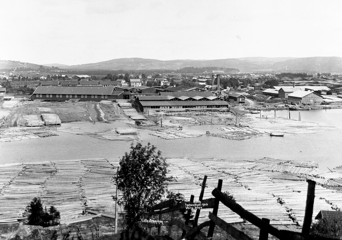 Anders Beer Wilse, Prot: Lillestrøm - Panorama 8. Aug. 1903