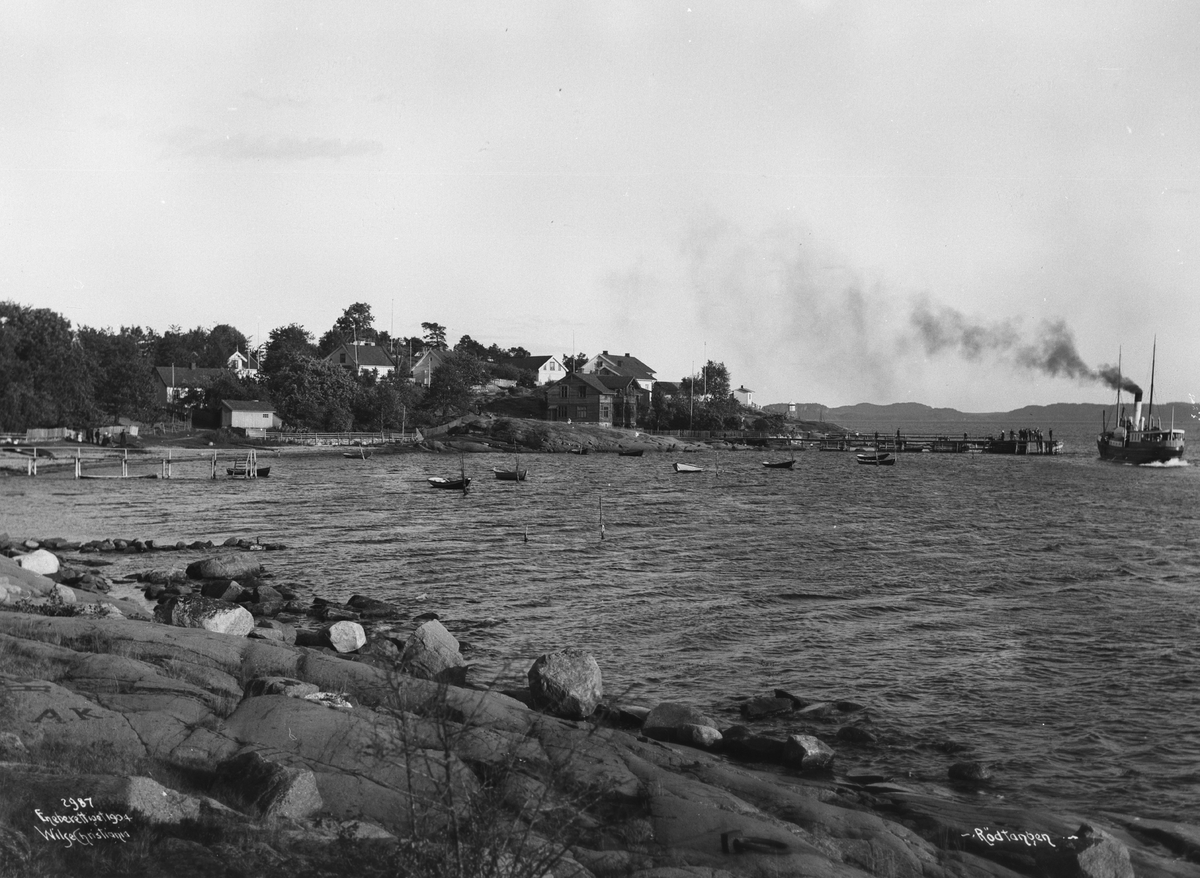 Anders Beer Wilse, Prot: Rødtangen - Bukten med Dampskibsbrygge 18/7 1904