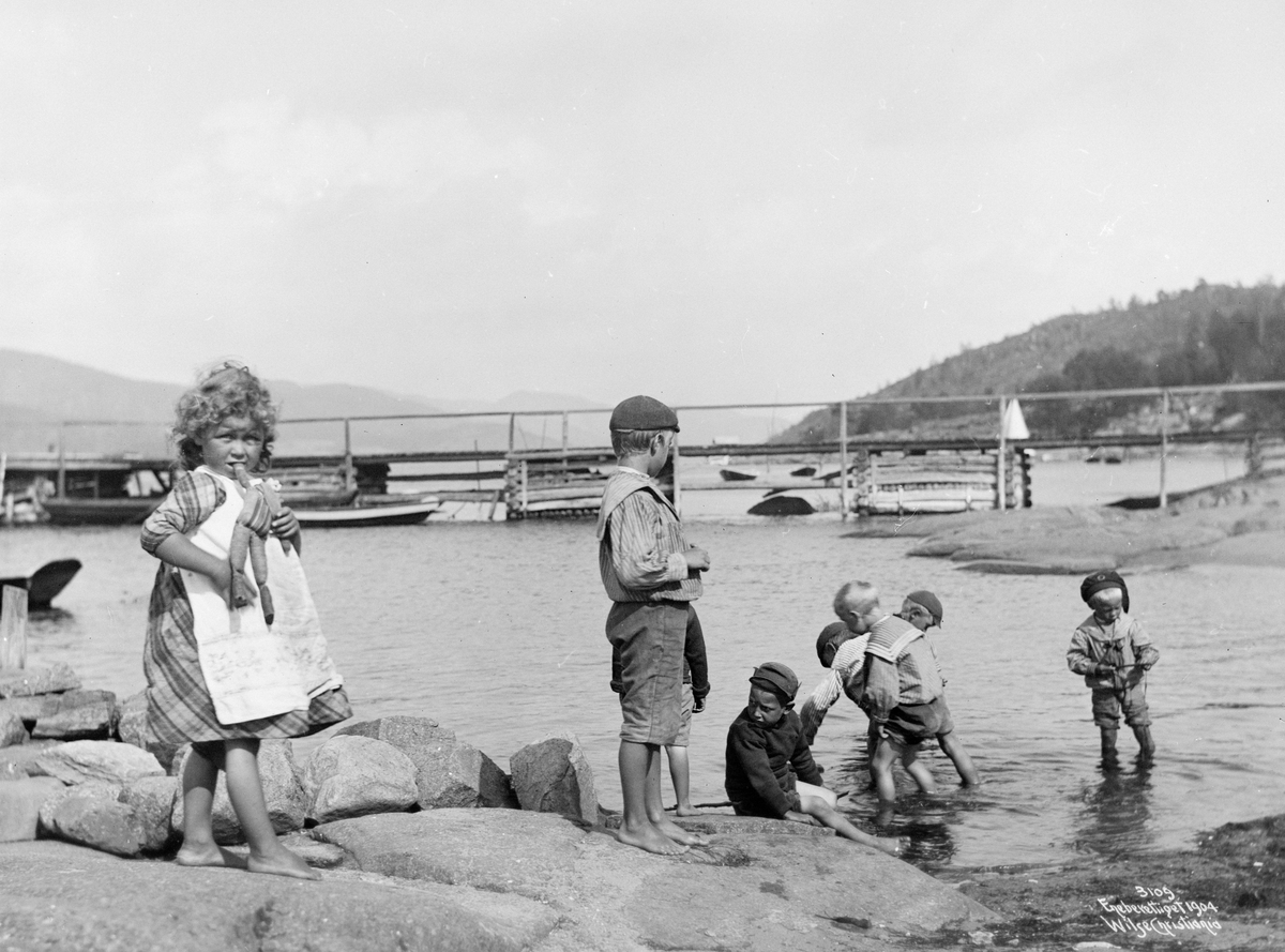 Anders Beer Wilse, Prot: Genere - Lekende paa Stranden 3/8 1904
