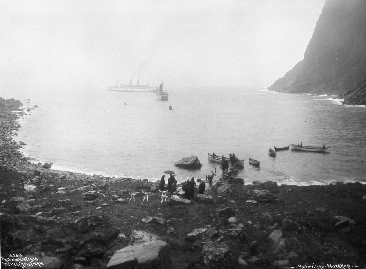 Anders Beer Wilse, Prot: Nordkap - Hornviken med Bryggen 23/7 1906