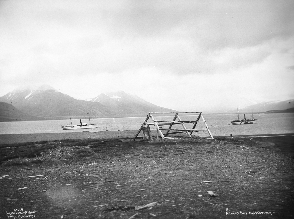 Anders Beer Wilse, Prot: Spitsbergen - Advent Bay Overvintringshytten 18/8 1906