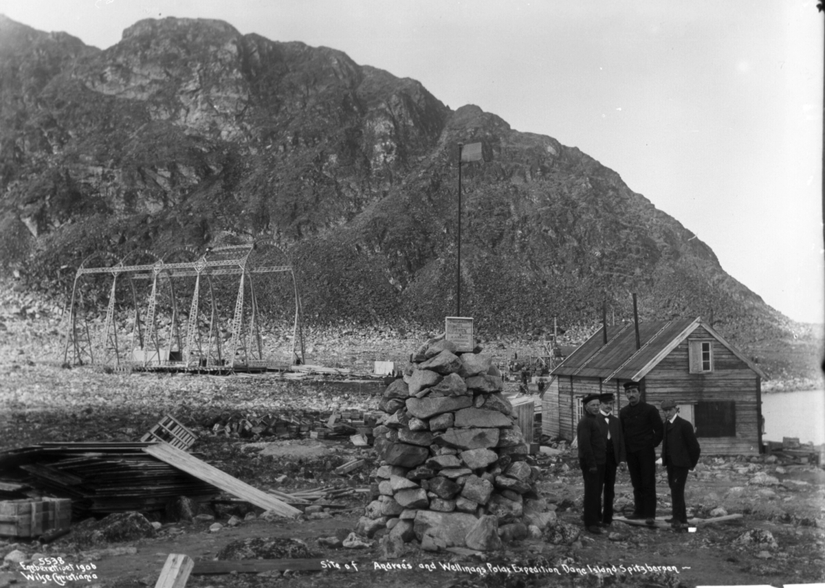 Anders Beer Wilse, Prot: Spitsbergen - André Støtten og Wellmans Station 20/5 1906