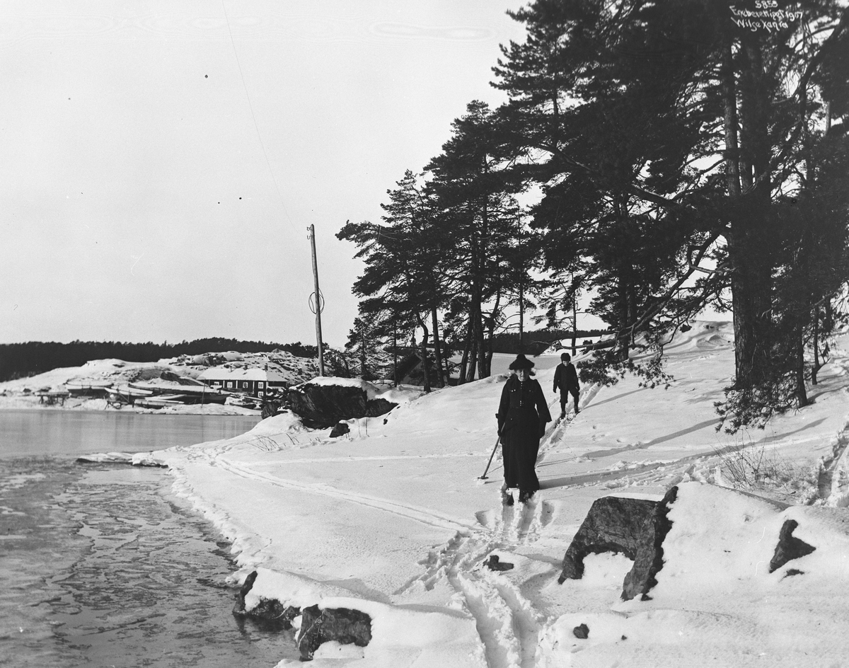 Anders Beer Wilse, Prot: Bygdø - Strandparti 1907