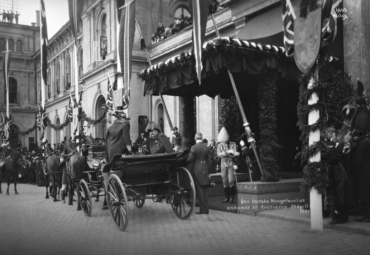 Anders Beer Wilse, Prot: Ankomst Kong Fredrik