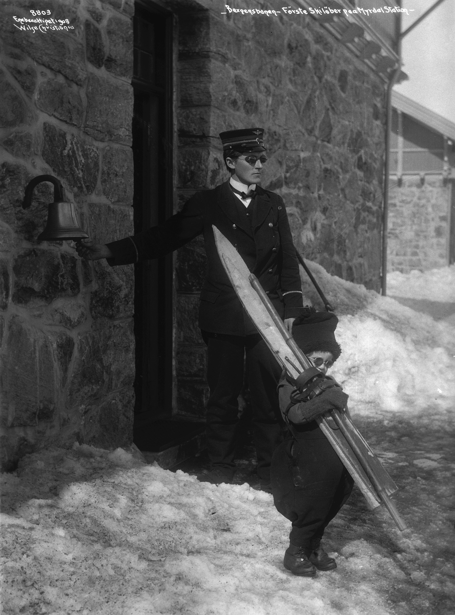 Anders Beer Wilse, Prot: Første Skiløper Myrdal Station 21/4 1904