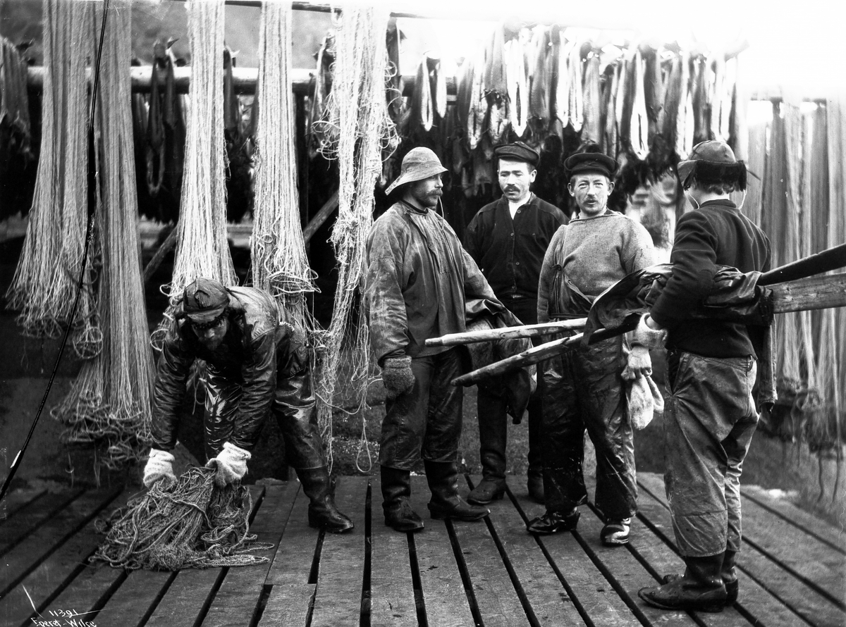 Anders Beer Wilse, Prot: Svolvær - Gruppe Fiskere 10/3 1910