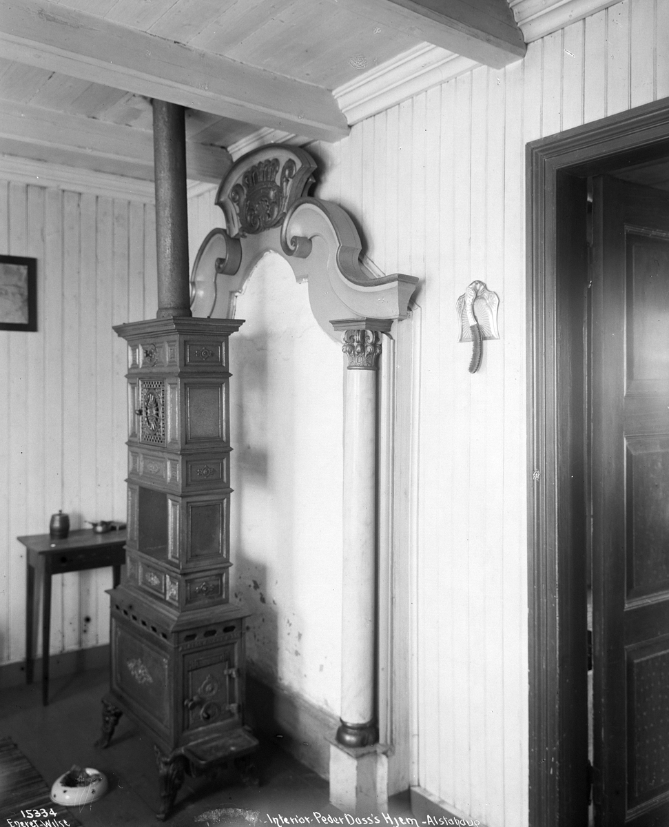 Anders Beer Wilse, Prot: Alstahaug kirke Ovn Neg: Interiør Peder Dass`s