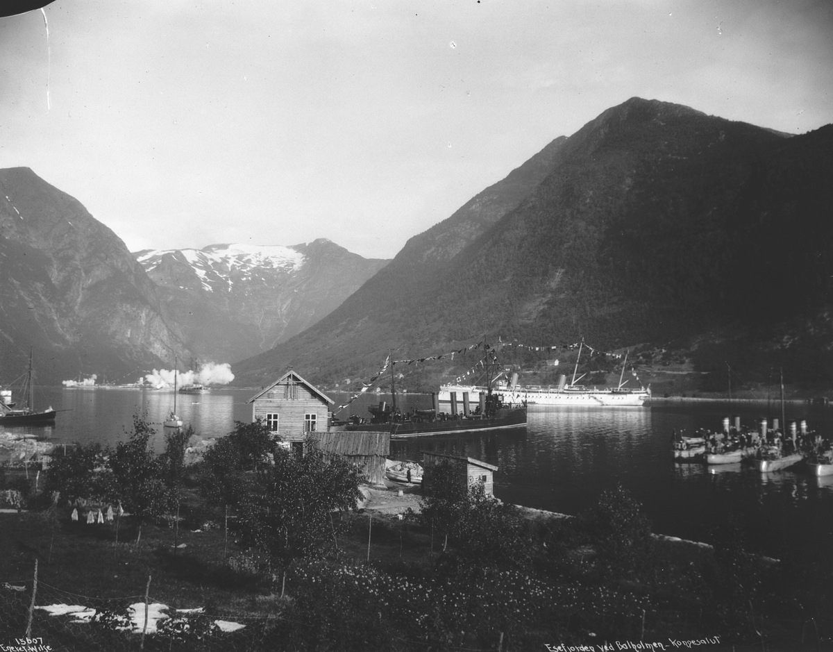Anders Beer Wilse, Prot: Balholmen Esefjorden Kongesalut 30/7